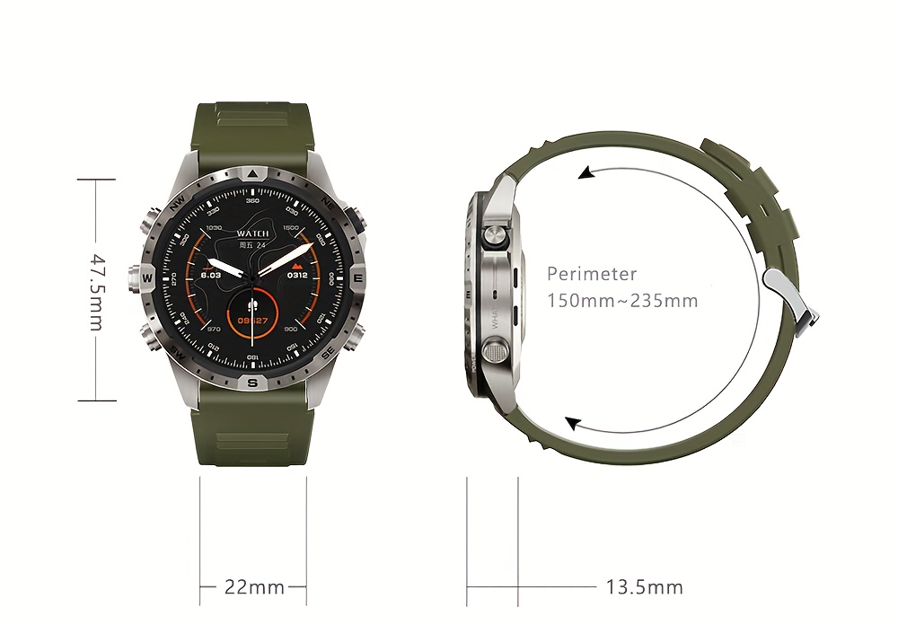 new smart watch full screen touch high aluminum glass cover high strength wear resistant glass dynamic dial cycling running climbing and other   mobile phone interconnection wireless call fitness   long life details 10
