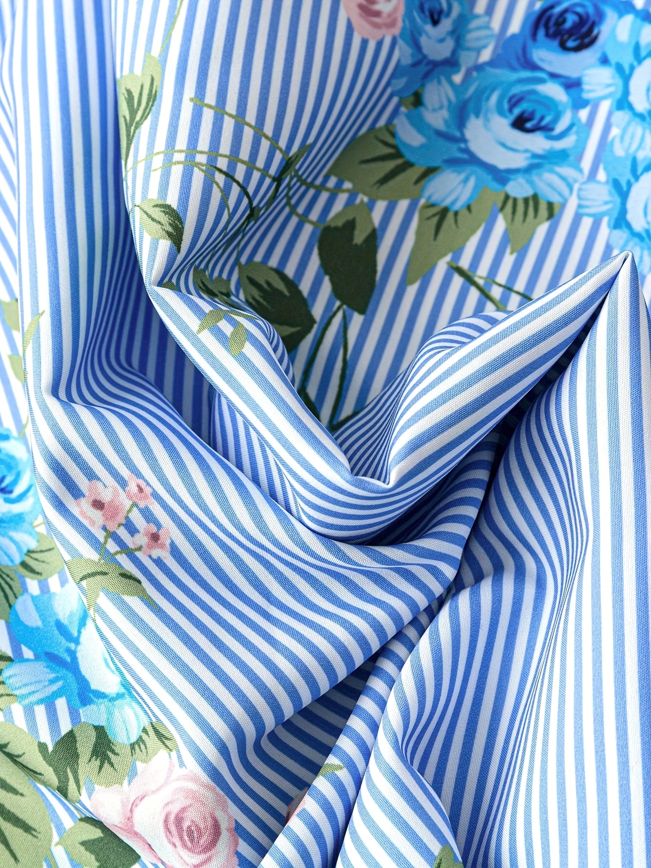 SUPERFINDINGS Denim-Stoff Blumen – 16-teiliges Set Mit Kamelien-Motiv Für Kleidung & DIY