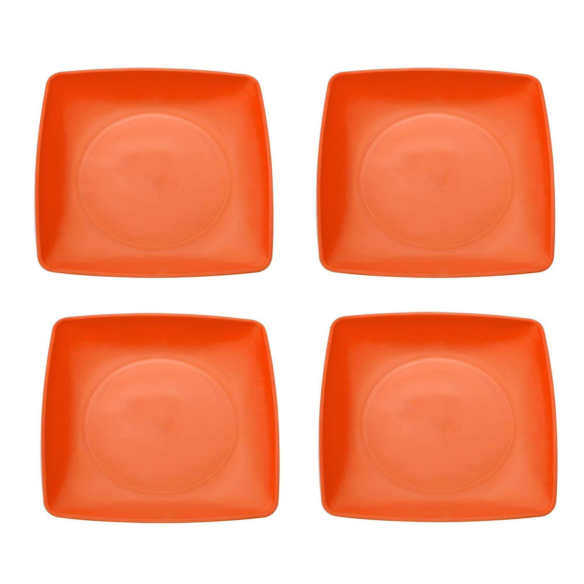 4pcs vibrant color plastic square plates Temu United Kingdom