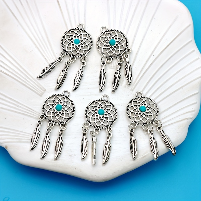 Image of 10pcs 5pcs Small Business Supplies Tibetan Silvery Plated Charms Pendants For Jewelry Making Bracelet Necklace Handmade Earrings Craft
