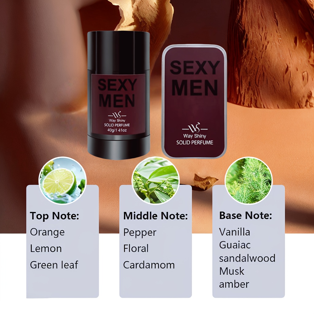 QXG21 Men'S Solid Perfume Features a Refreshing Oriental Woody Scent, Long-Lasting Fragrance, Ideal for Gentlemen, Perfect for Dates And Sports.