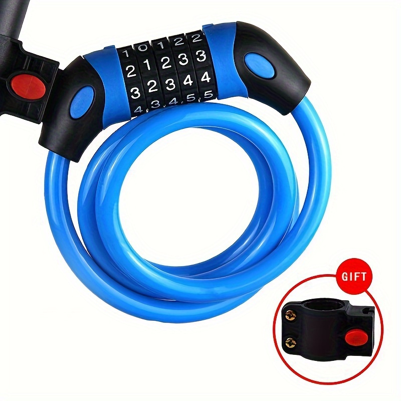 Bike Five digit Combination Lock Mountain Bike Anti cutting Temu Canada