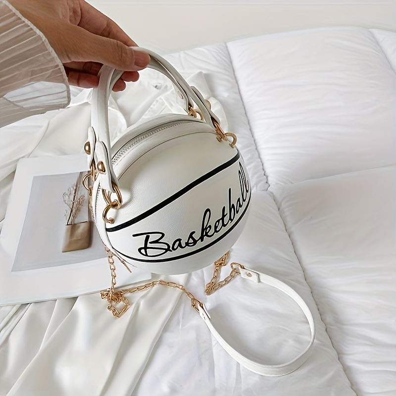 Crossbody Bags Black Basketball Purse Spalding Basketball Shoulder Bag