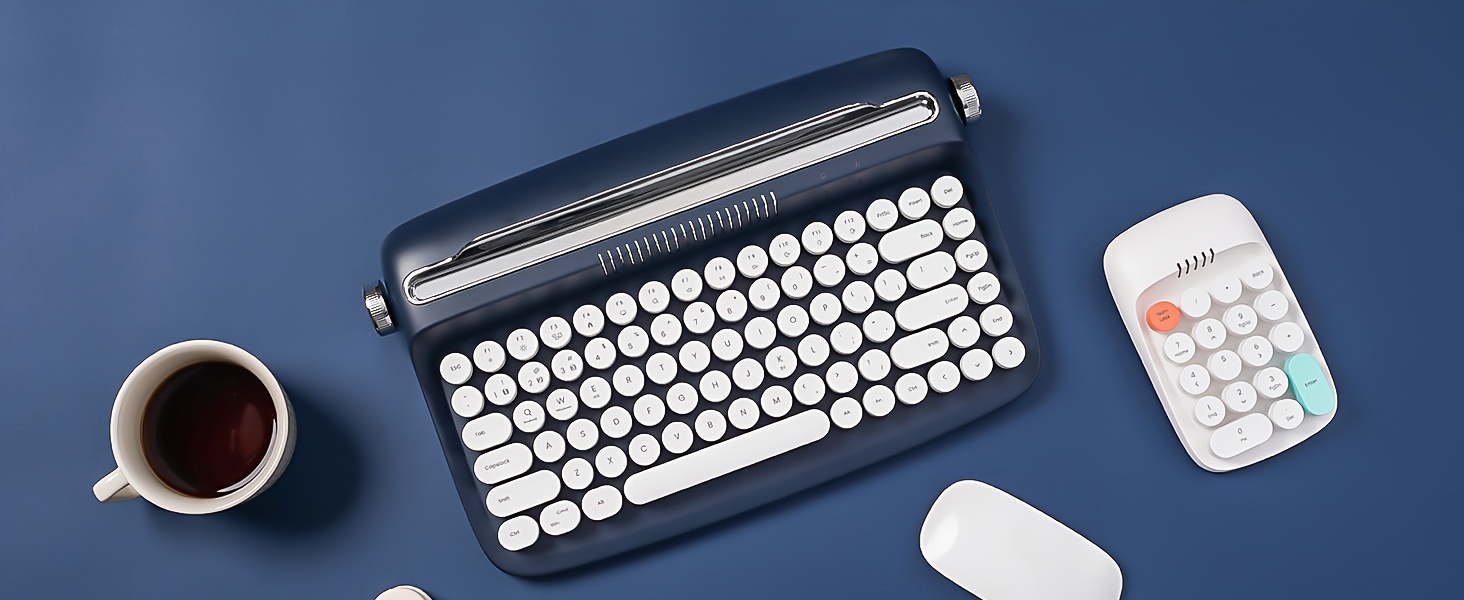 b303 wireless keyboard 75 layout retro aesthetic keyboard 84 keys bt keyboard with integrated stand for multi device membrane keyboard with cute round keycaps for win ios android details 13