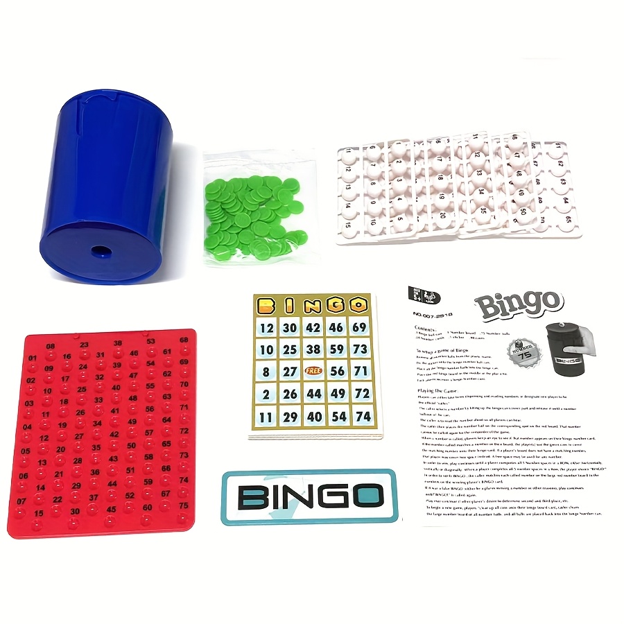 Bingo Spel Set Handmatig Geluksklaver BINGO Feestspel - Interactief Familieplezier voor Vrienden, Klassiek Casual Interactief Tafelspel, Papieren & Plastic Accessoires, Interactief Feestspel | Levendig Feestaccessoire | Papieren Klaverontwerp voor Halloween, Kerstfeest & Feestbenodigdheden