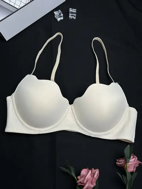 Small Pleats Underwire Bras Comfy Push Up Everyday Intimates Bra Womens  Underwear Lingerie - Women's Lingerie & Lounge - Temu Bahrain