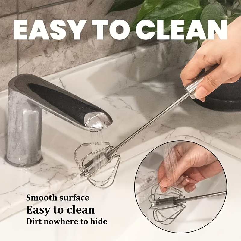 Stainless Steel Manual Mixer for Whipping & Blending