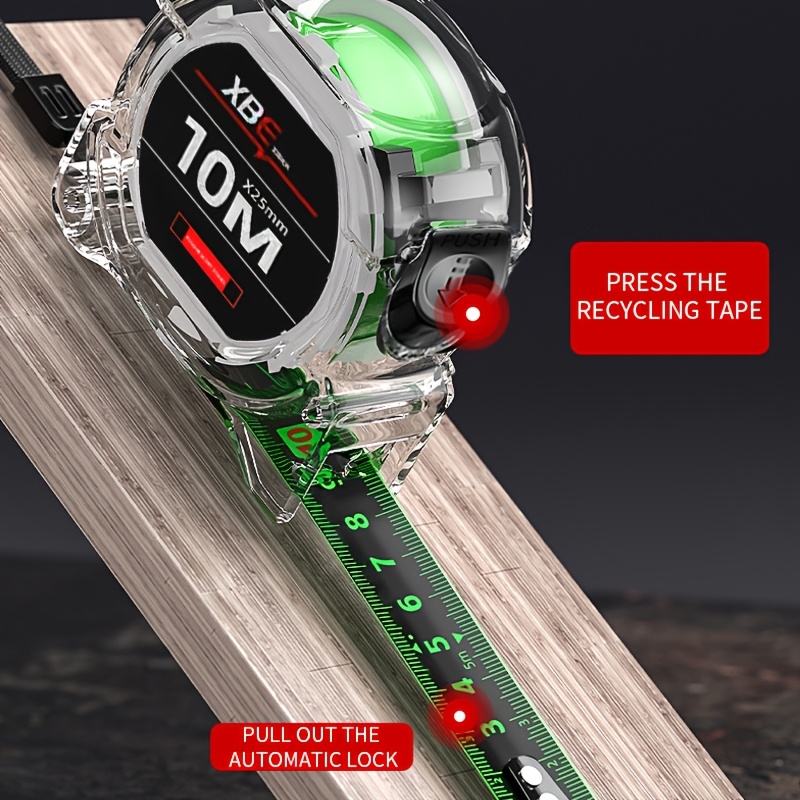 Professional Fluorescent Tape Measure XBE 25 mm 10 m