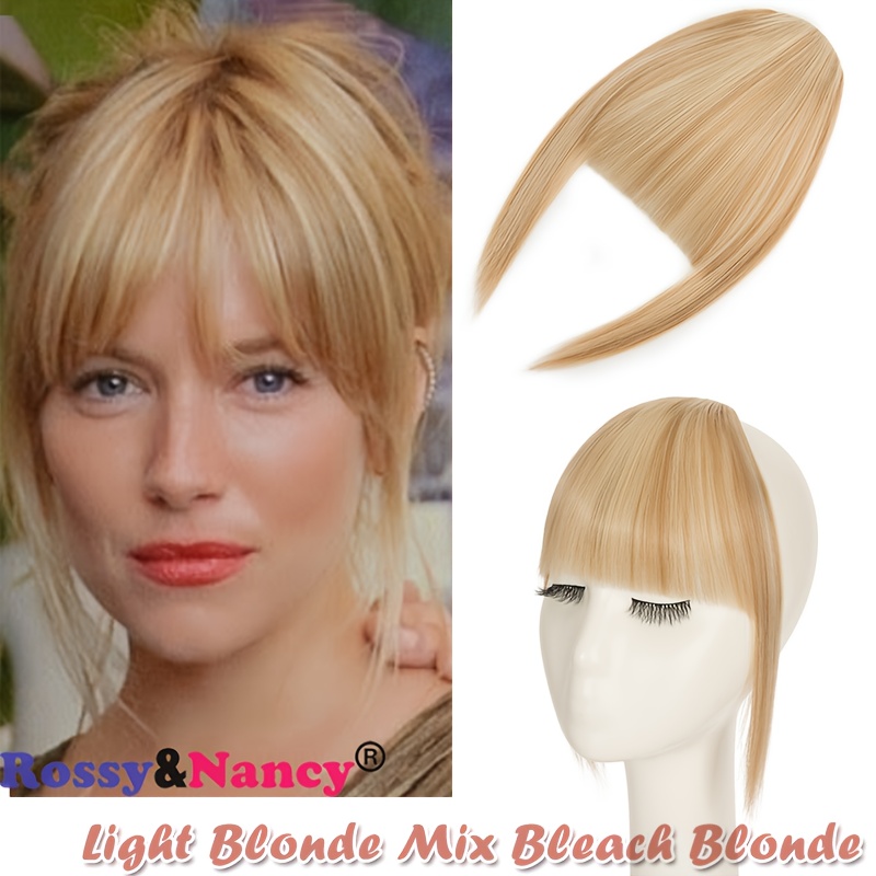 Thin Bangs Hair Clip In Bangs Hair Extensions Wispy Bangs Clip On Air Bangs For Women Hairpieces Curved Neat Bangs For Daily Wear