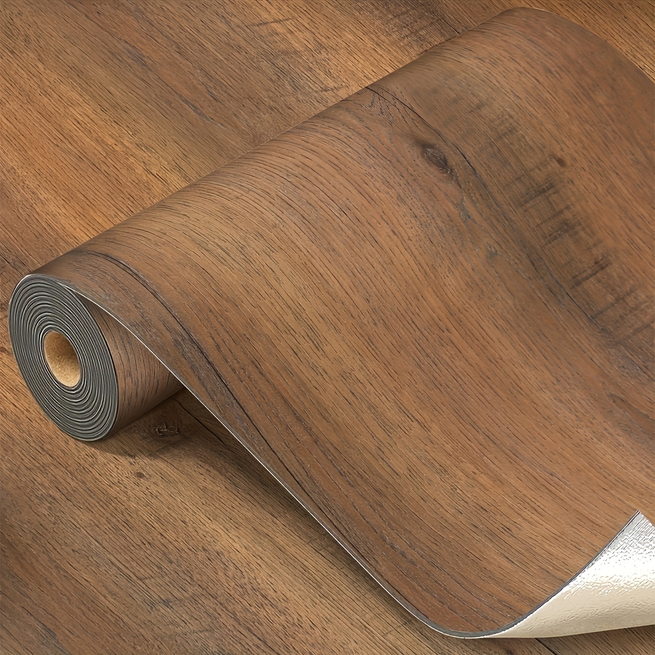 E-shop 1 Rolle Selbstklebende Vintage Holz Tapete - Wasserdicht, Ölbeständig SXP Kontaktpapier, Geeignet für Wohnzimmer, Küche, Schlafzimmer Dekoration