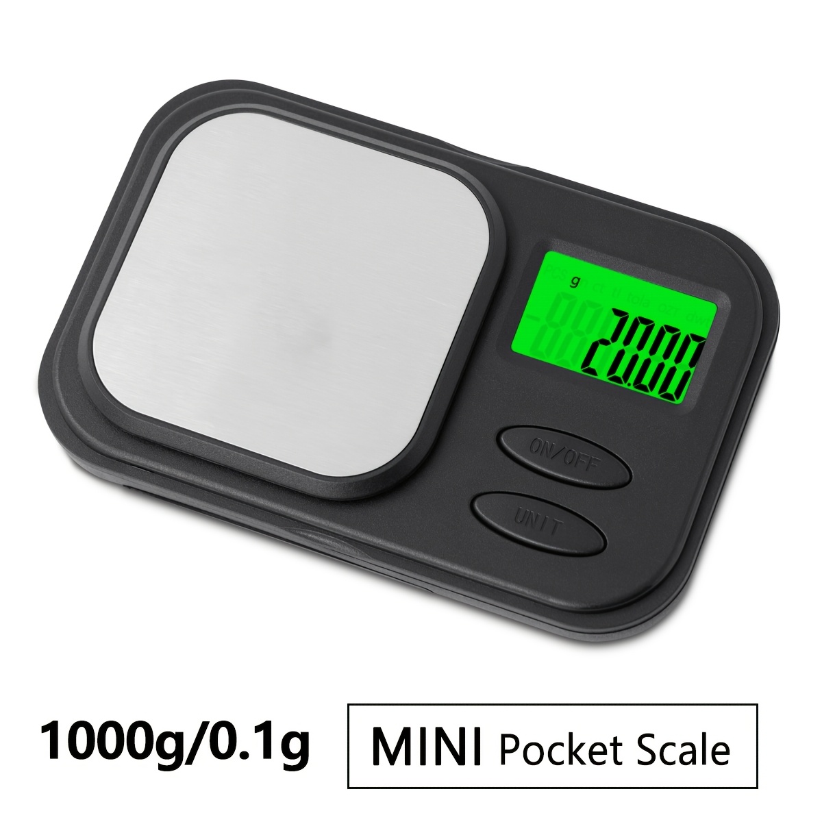 TEMU 1pc Milligram Scale, 500g/0.01g High-precision Pocket Scale | With Storage Box, Multifunctional Digital Gram Scale, Suitable For Laboratory,
