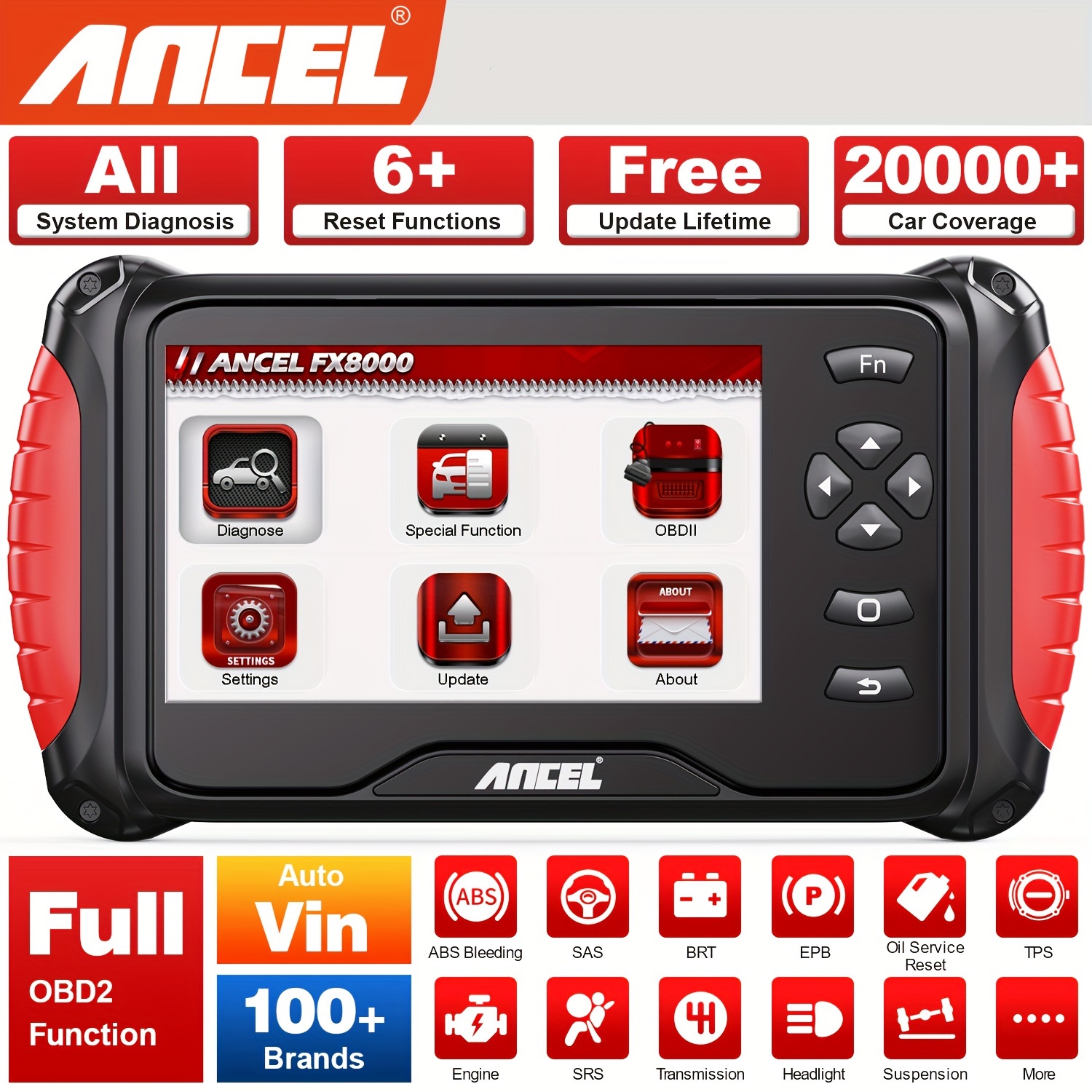 

Ancel Fx8000 Obd2 Automotive All Diagnostic Tool Odb2