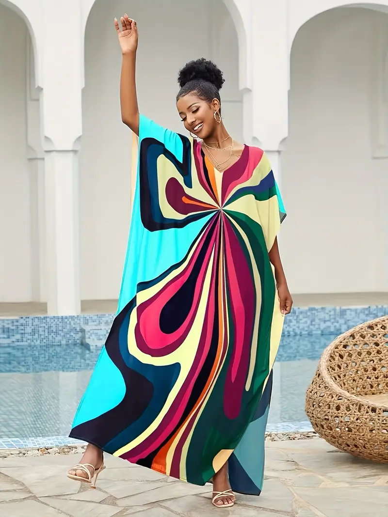 boho tie dye maxi dress Bohemian Tie dye Maxi Dress | Summer Maxi Dress