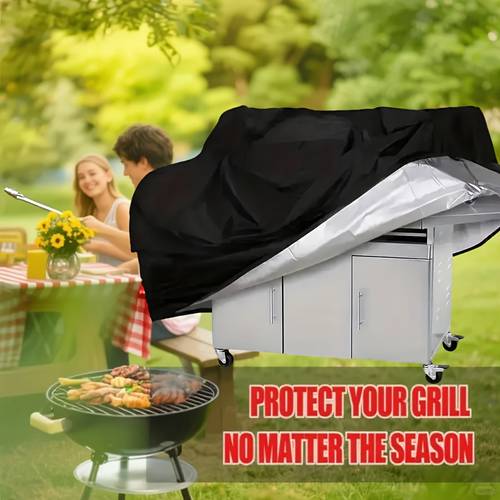 heavy duty bbq grill cover outdoor grill cover with adjustable drawstring thickened 420d material uv protection wind and dust resistant all weather protection 5 sizes essential outdoor grilling accessory for camping
