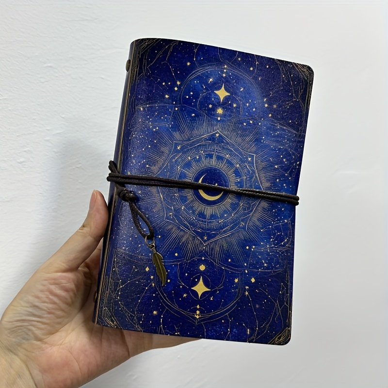 E-shop Exklusives INS-inspiriertes schönes Notizbuch – für Tagebücher, Büro alle Feste mit Sternen, Mond himmlischen Mustern