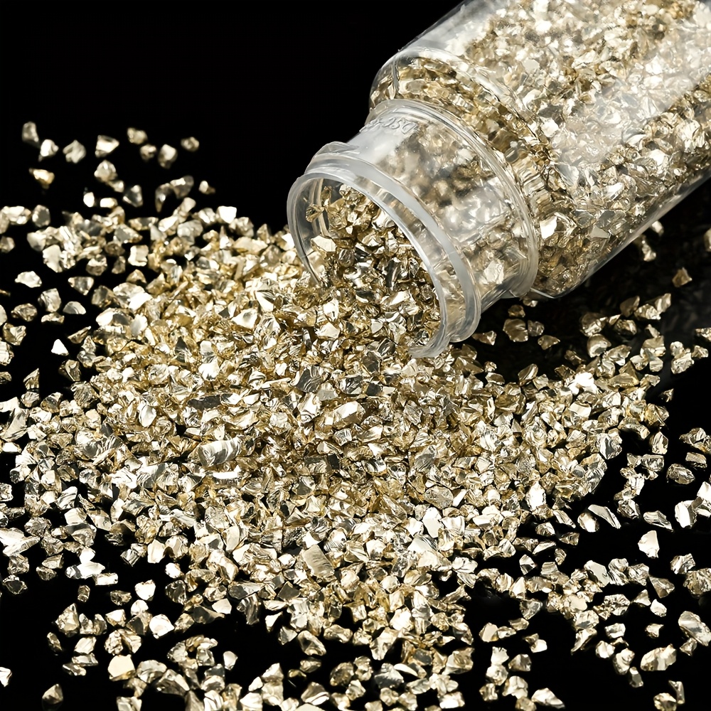 30g Multicolor Irregular Glass Crushed Stone Resin Fillings for DIY Jewelry, Epoxy Crafts, and Art Decorations