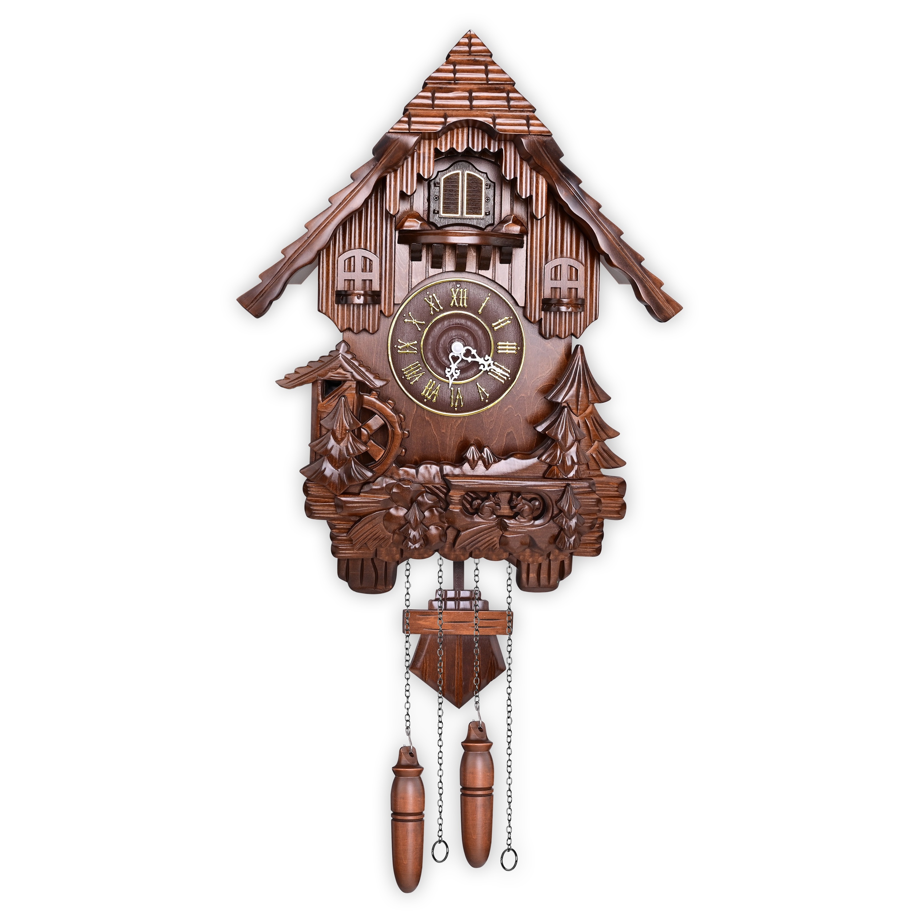 

Large Handcrafted Wood Clock Mx207c