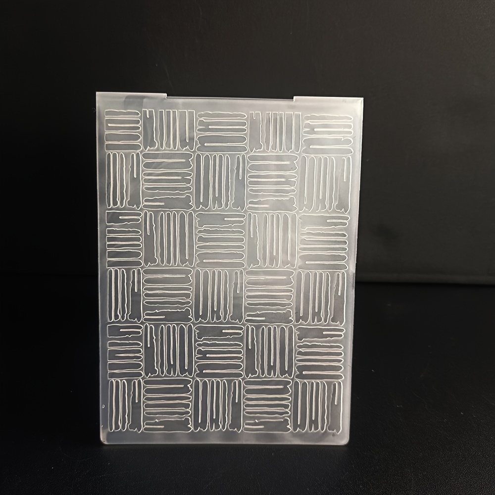TEMU Dossiers de Gaufrage à Motif de Grille 2D/3D pour la Création de Cartes, Albums Photo et Scrapbooking DIY