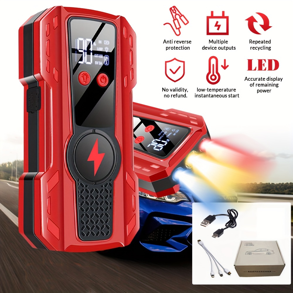 

Portable Car Car Charger 6000mah 12v 1000a Starting For Car 4.0l