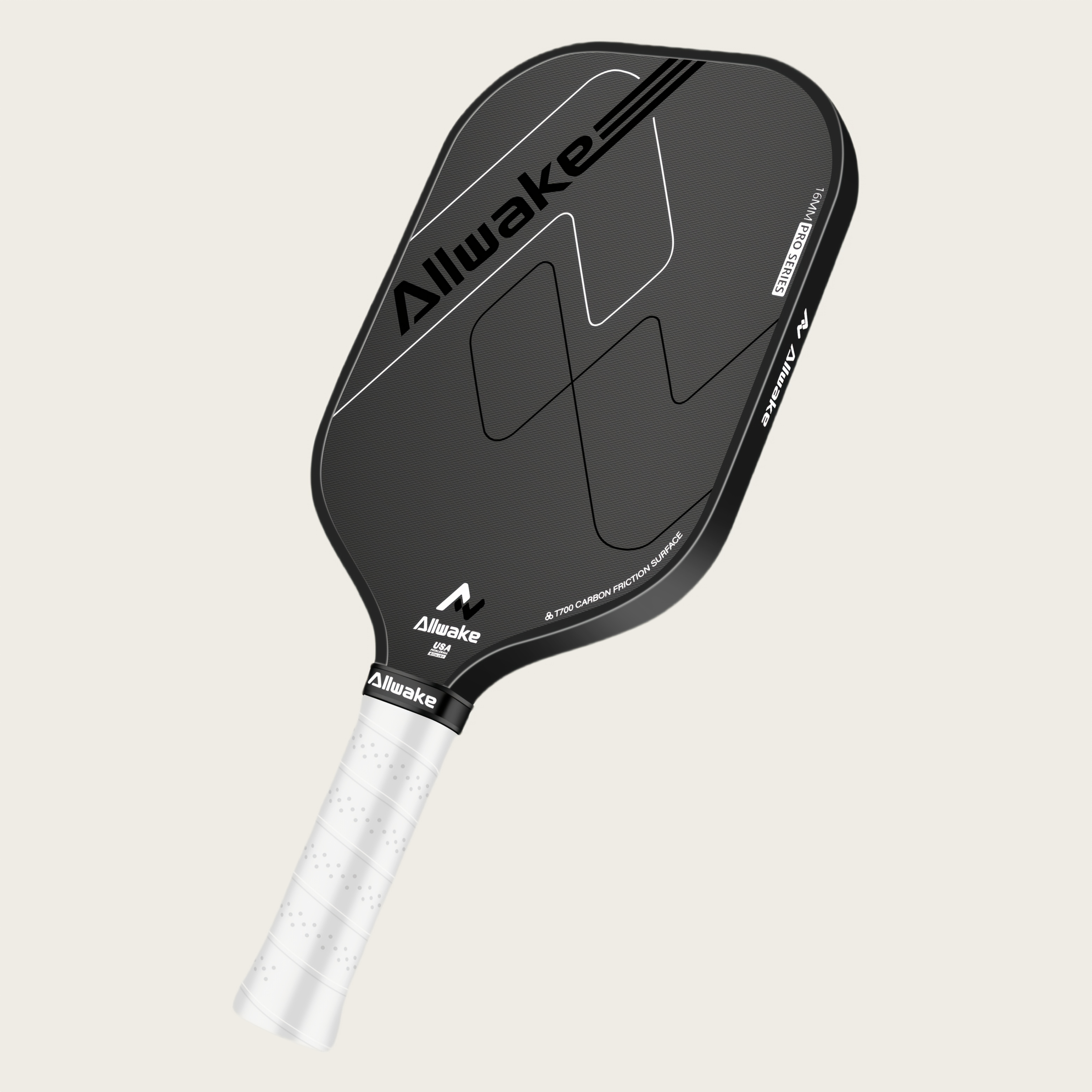 Toovem T7000 Carbon Fiber Pickleball Paddle - 16mm Shark Power Polymer Core