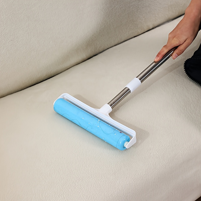 24cm wide reusable lint roller washable pet hair remover with durable plastic handle strong dust collection for home use   with colorful   household cleaning tool   design sturdy construction lint remover for clothes Product details 9