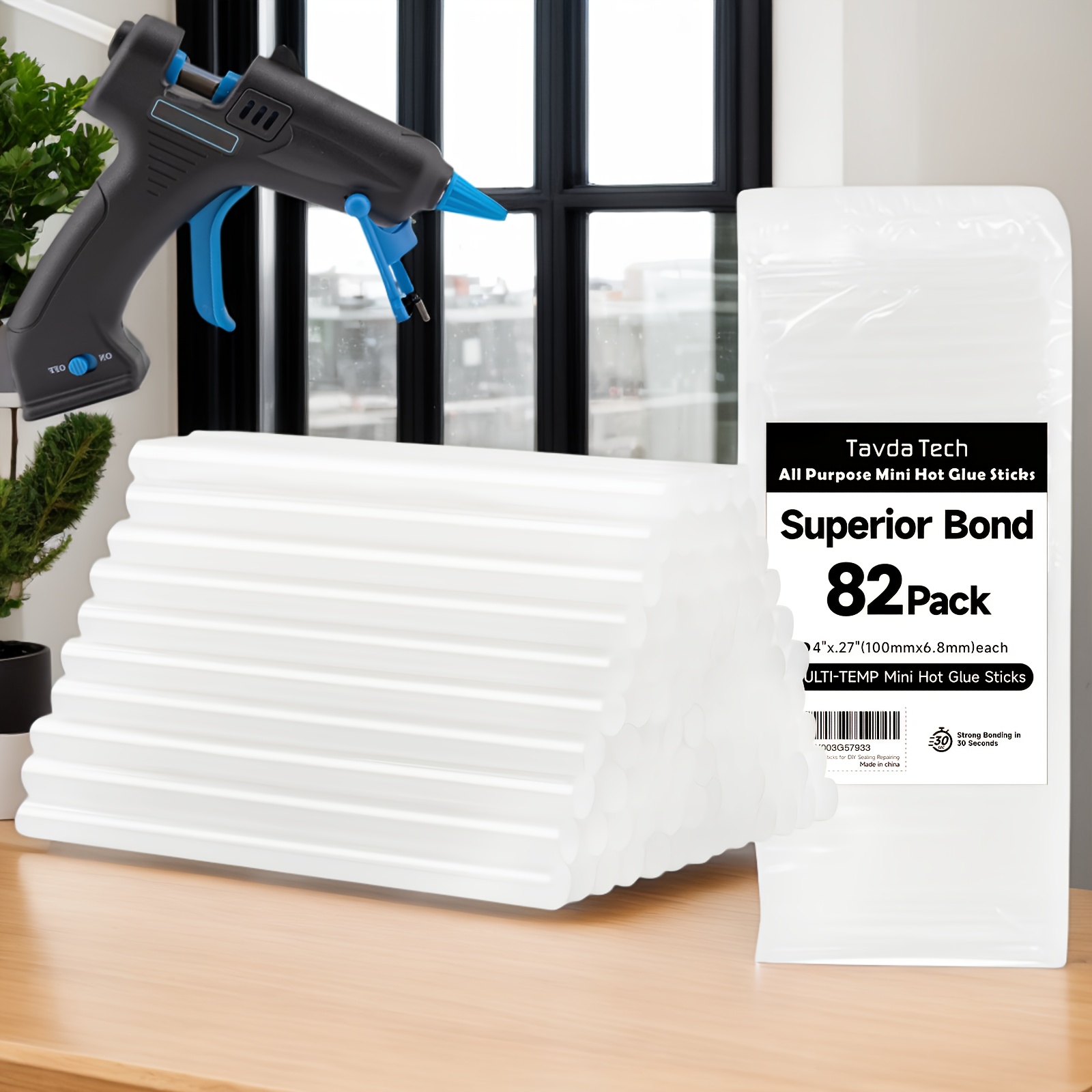 TEMU A Pack Of 82 Mini Hot Glue Sticks, Each Measuring 4 Inches Long And 0.27 Inches In Diameter, Suitable For Projects, Arts And Crafts, Sealing, Repairs, And Home Decorations For Kids And Adults