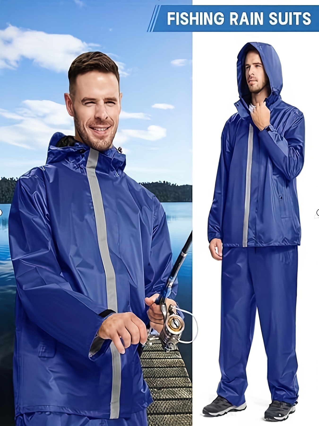 Raincoat suit mens on sale