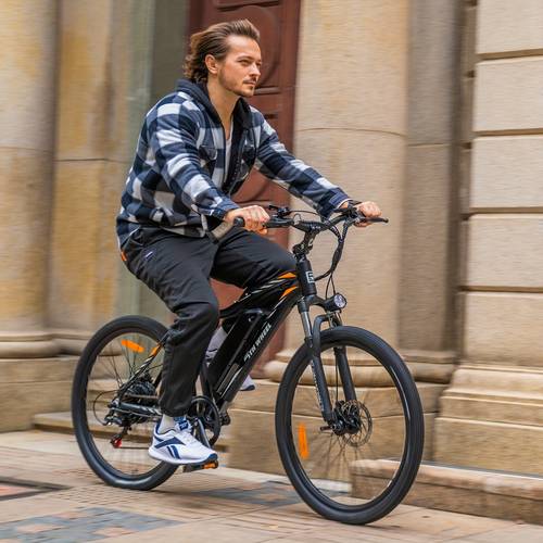 adult electric bicycle 26 27 5 tires front fork shock absorber 500w powerful motor headlight gear perfect urban off road commuter adult electric bikes