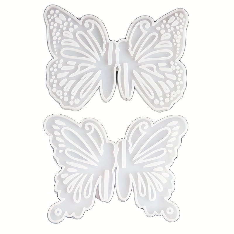 Image of 2pcs Set Of Three-dimensional Spliced Winged Handmade Xue Wings Mold Dynamic Epoxy Mold