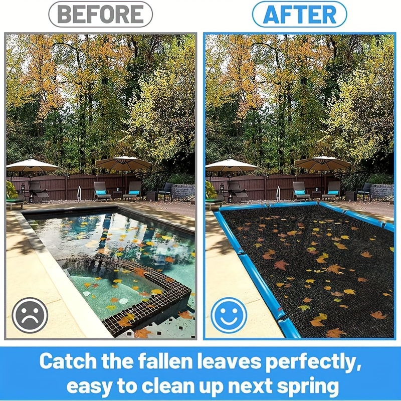 1 adet Her Türlü Hava Koşuluna Dayanıklı Vinil Havuz Örtüsü Üst & Yeraltı Havuzlar İçin - UV Dirençli, Kolay Kurulum, Dış Mekan Yüzme Havuzu Koruma İçin Mükemmel
