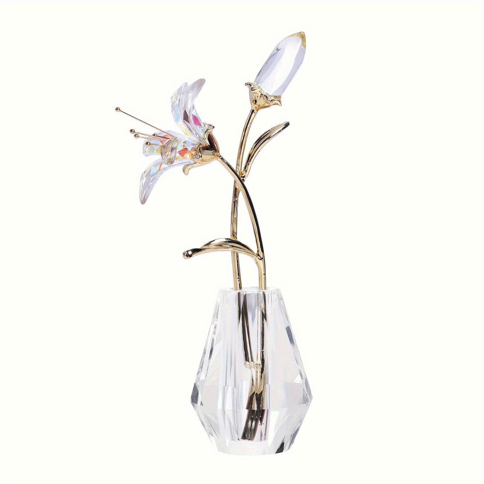 

Transparent Statue With Stem - Statue For Decorating Mother's Day Desktop Decoration Valentine's Day Bride Gift (comes With High End Gift Box Packaging)