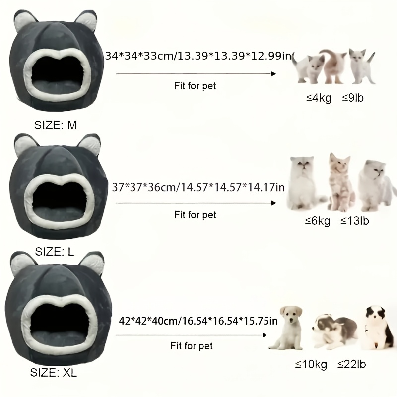 1pc cozy cat cave bed   synthetic fiber pet house for     pre assembled uncharged ideal for fluffy   Product details 0