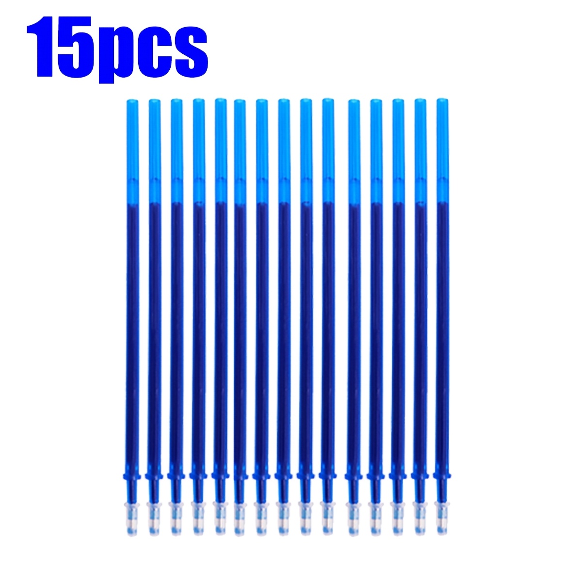 TEMU Ricariche per penne gel cancellabili blu, punta da 0,5 mm, scrittura , facili da , adatte per l'uso a scuola, , a casa, cancelleria scolastica,
