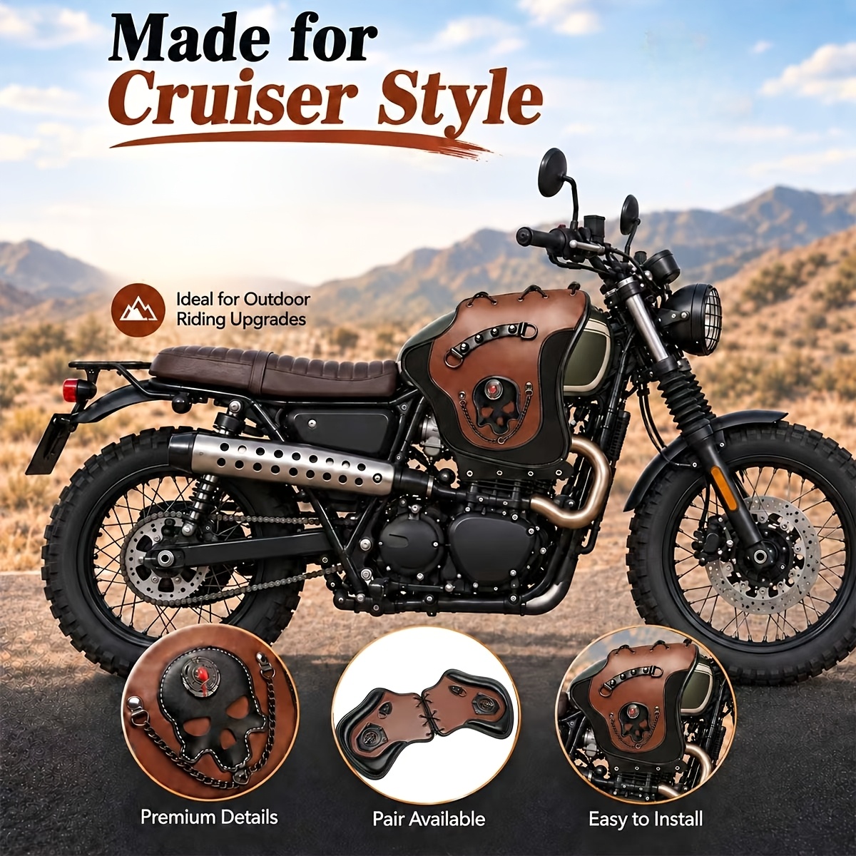 motorcycle parts and accessories sold on Temu United States