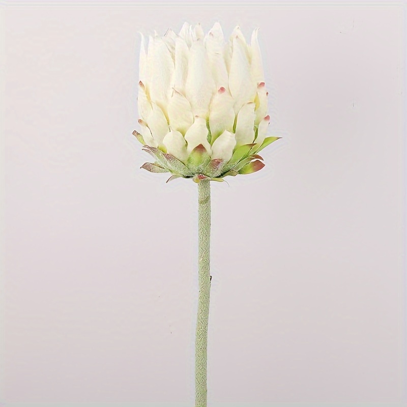 1 Artificial Flower, Realistic Simulation Thistle Plant For Home Decoration, Photography Props, Fake Flower Display