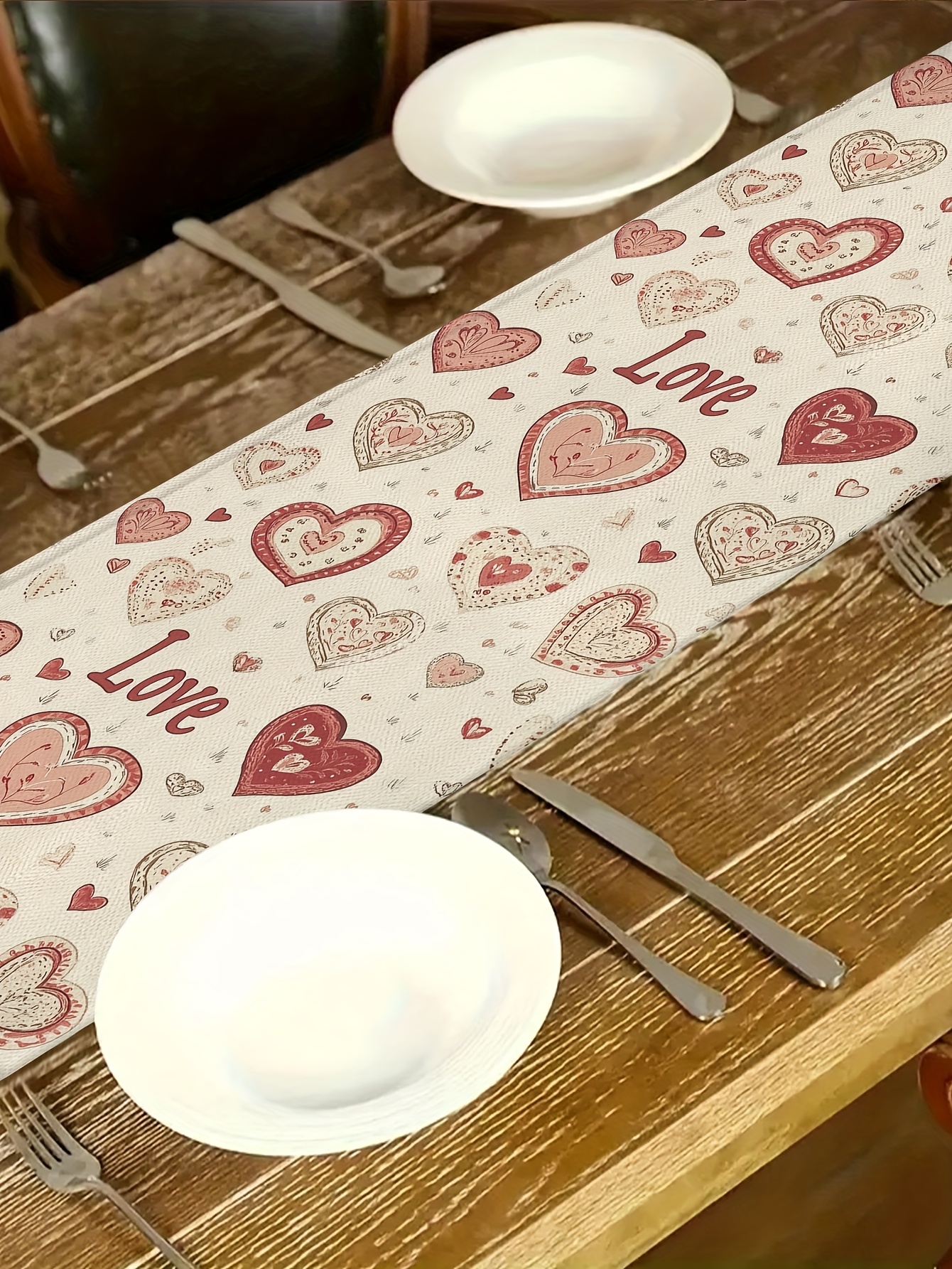 Guirnalda De Corazones Adornos Vintage Para El Día De San Valentín 24  Unidades Decoraciones Colgantes Para El Día De San Valentín Estilo Vintage  Color Rosa Y Rojo Letreros | Compra Online En, image size:800x1066