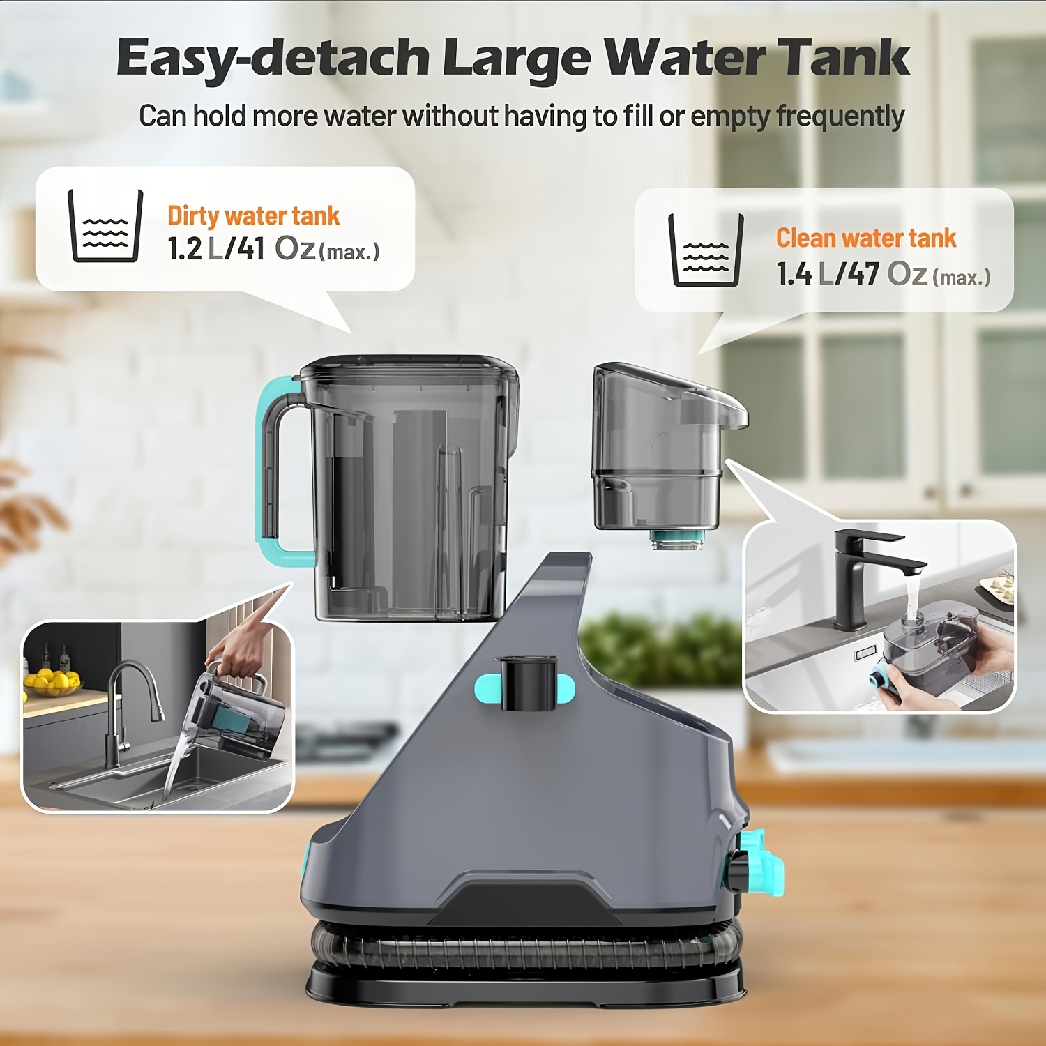 Pulitore A Vapore Manuale Ad Alta Temperatura Pressurizzato Da 2500W