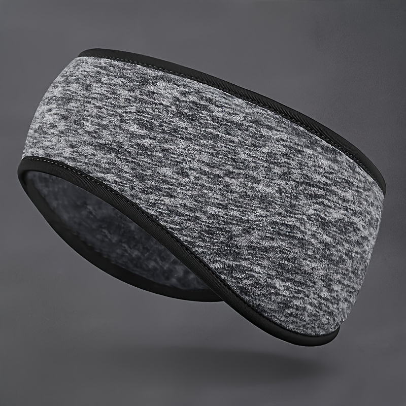TEMU 1pc, Wrels Autumn And Winter Outdoor Sports Earmuffs, Cold-proof Headband, Riding Beanie, High-elastic Thickened Warm Multi-functional Headwear,