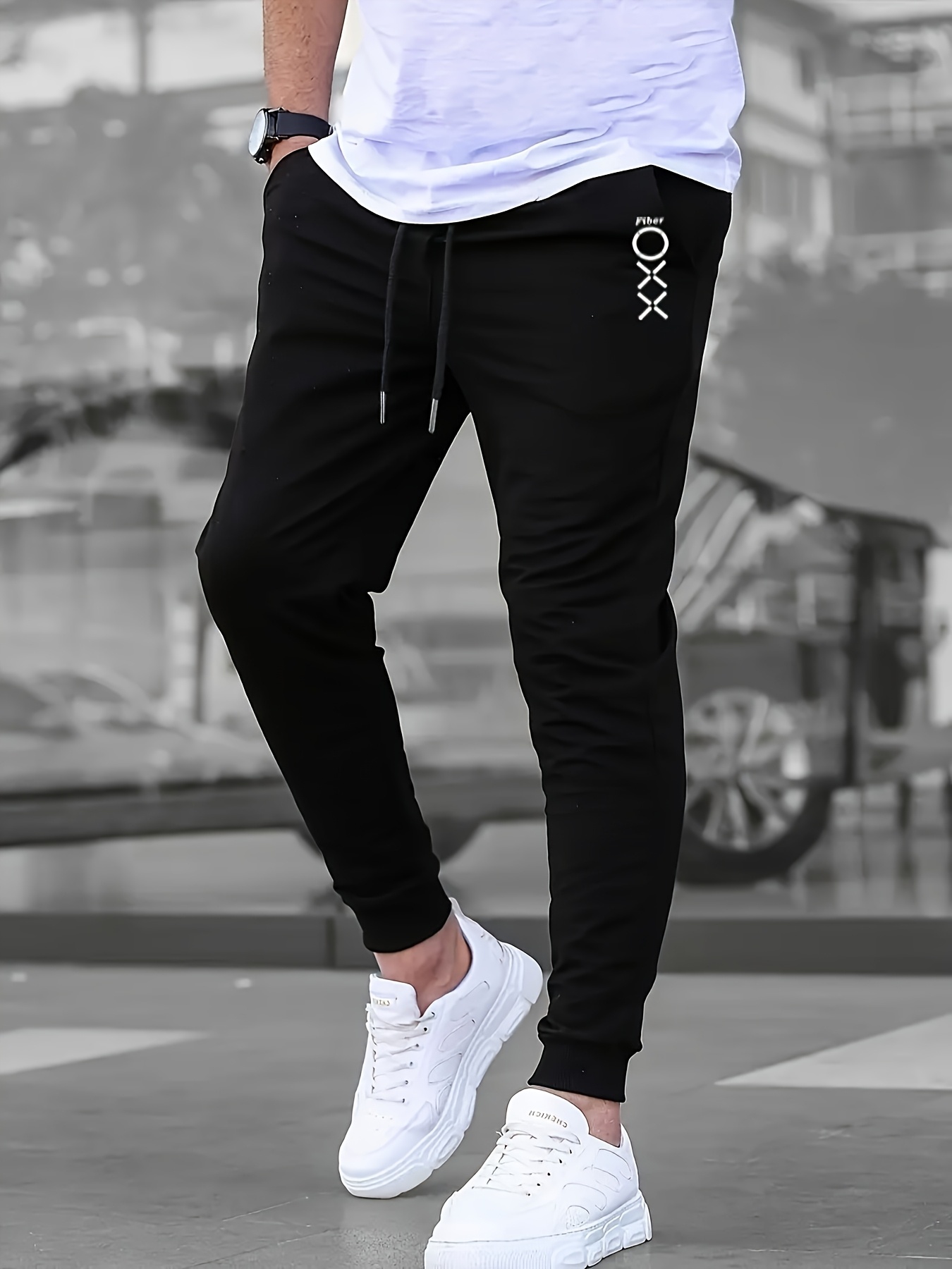 men's sweatpants pockets gym running workout fleece jogger Temu
