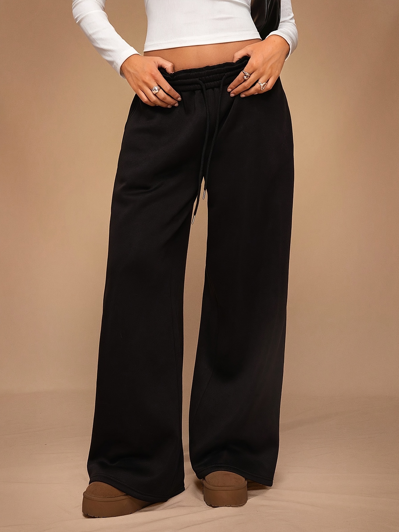 high waisted jogger dress pants Butter High Waist Banded Jogger Small / Espresso