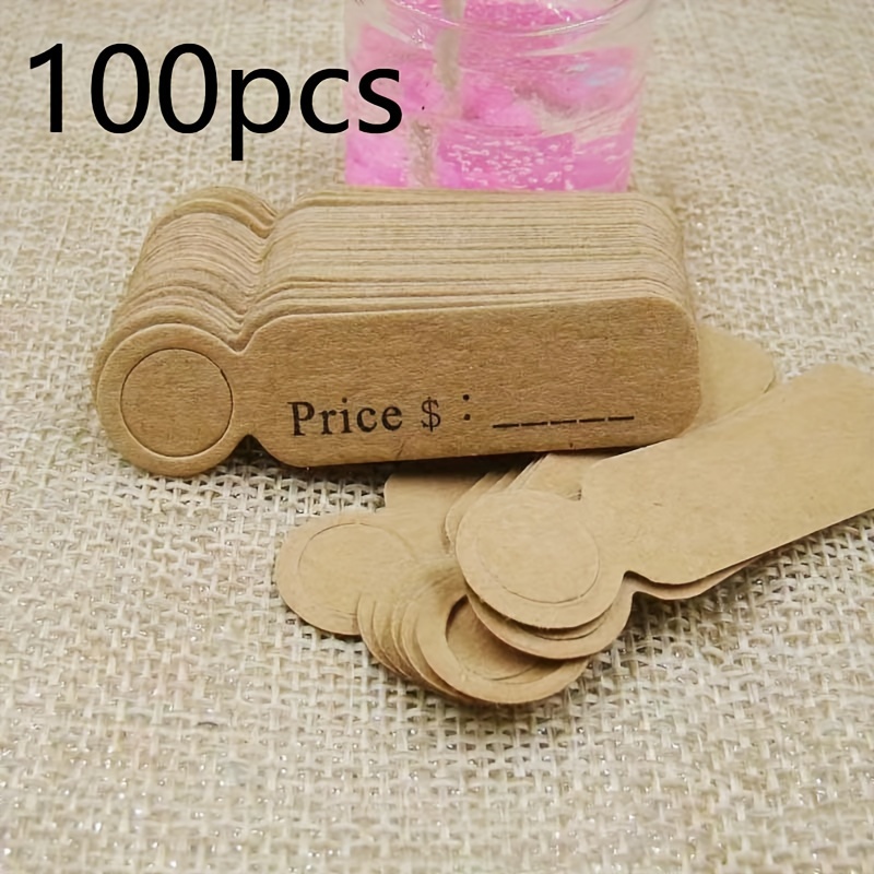 TEMU 100pcs Etiquetas de Precio Surtidos - Ideales Joyería DIY, Colgantes, Marcadores de Libros y Tarjetas de