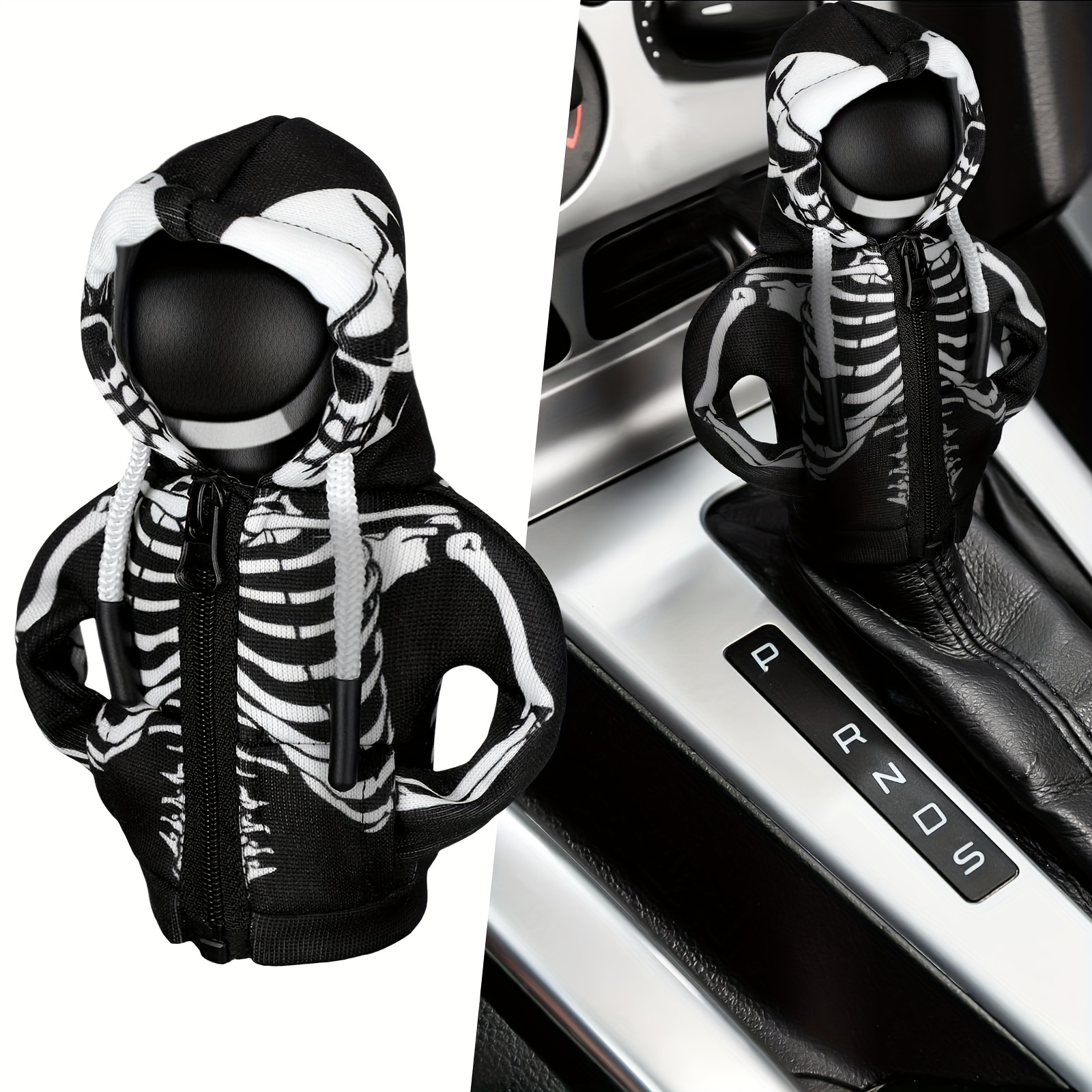 

Car Gear Shift Hoodie Decoration Funny Gear Shift Cover Mini Zip Up Shift Knob For Automotive Car Interior Accessories Gadgets Gift