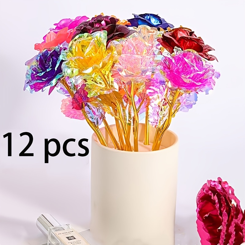 

12pcs For - For Weddings, Engagements, Christmas & 's Day Decor | No Battery Needed, - Plastic