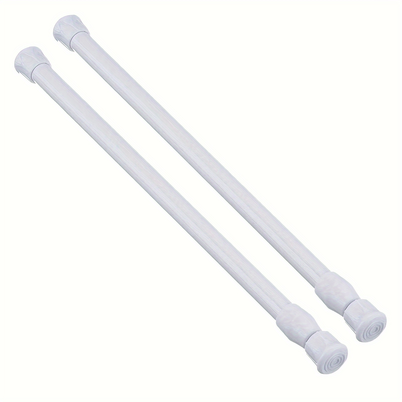 

Spring Tension Curtain Rods Short Tension Rod (white, 16" To 28"-2pcs)