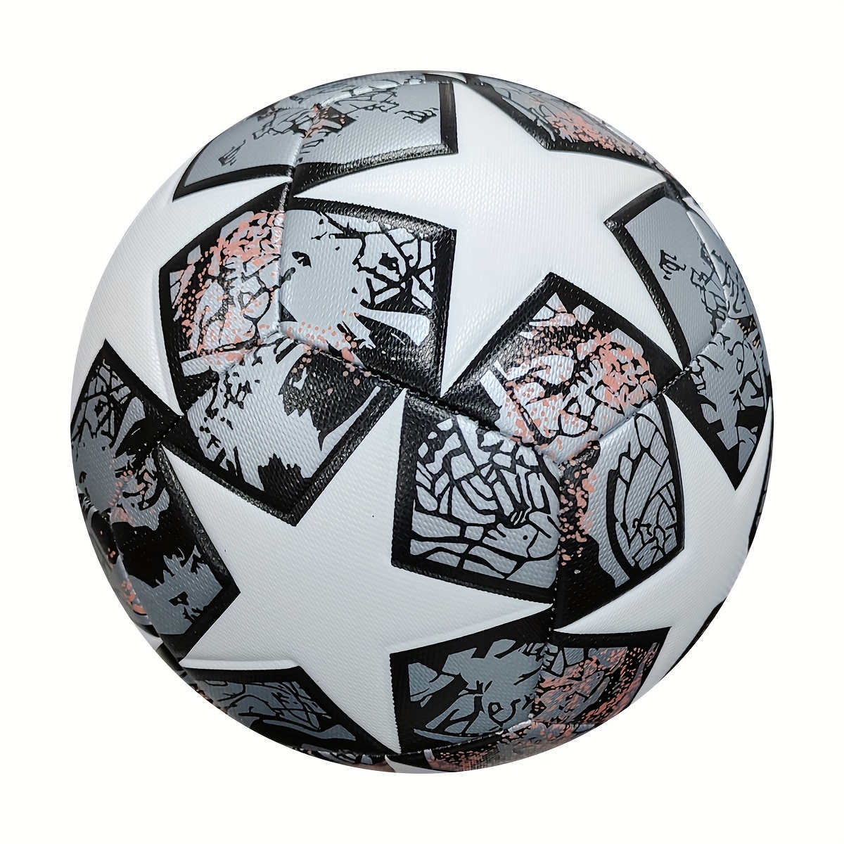 

Standard Size 5 Soccer Ball, Machine-sewn Wear-resistant Pu Leather, Unisex Football For Family Fun, Perfect For Festive Gift Occasions