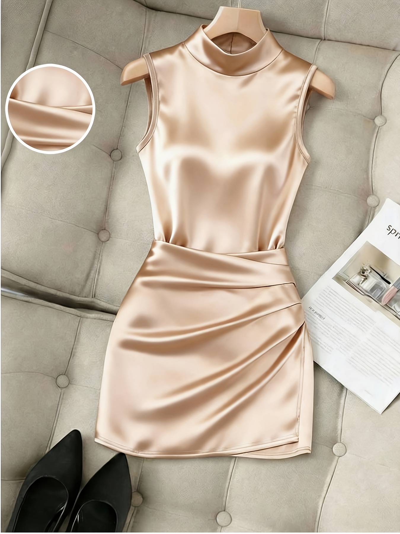 beige dress party Party in the Hills Bandage Dress