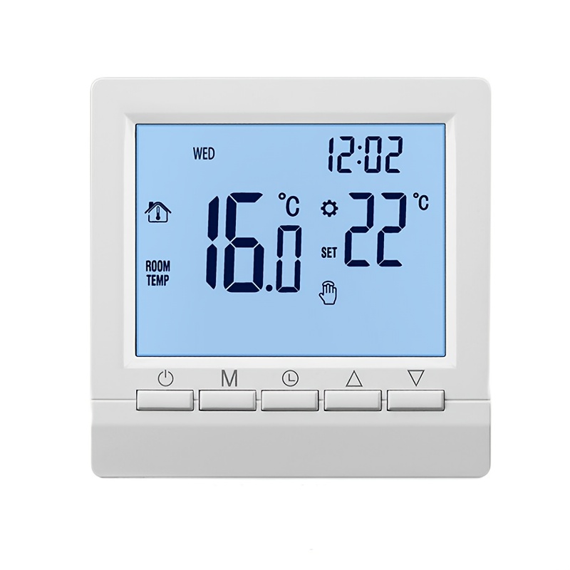 battery powered wired boiler thermostat   mountable   controller with   programmable timer and remote access suitable for central     control modern thermostat