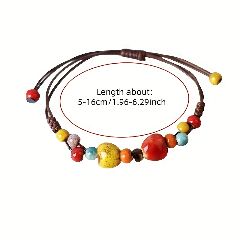 Boho Minimalist Ceramic Weave Bracelet Unisex