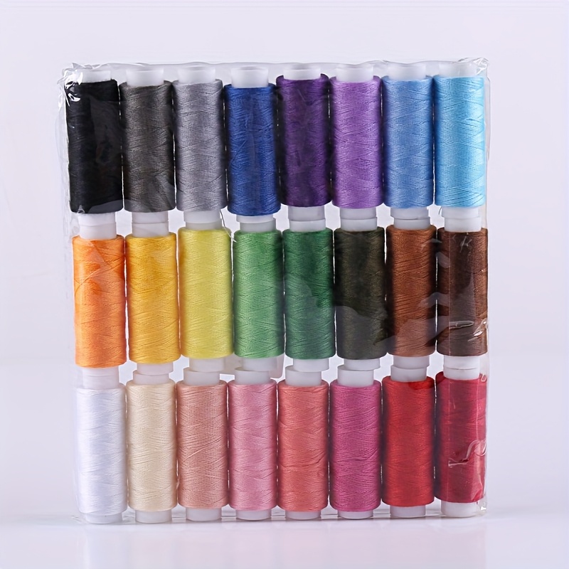 TEMU 24pcs Colorful Sewing Thread Set | Household Colorful Sewing Thread Clothes Repair Thread Household Handmade Sewing Thread Needles And Threads |