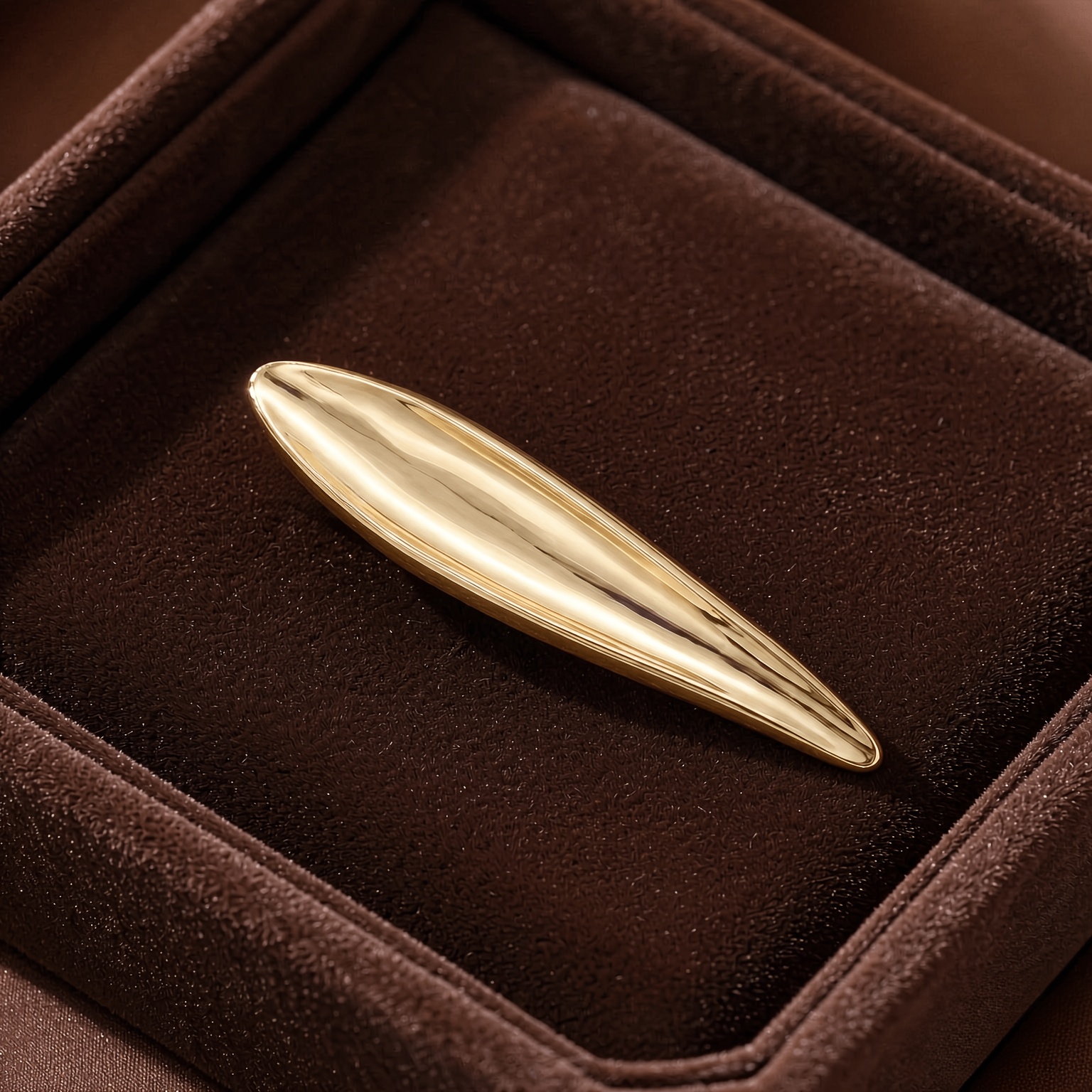 TEMU 1pc Plated Teardrop Brooch For - Minimalist Bohemian Retro Suitable For Off-the-shoulder Tops, Dresses, Birthday Gifts, Elegant Or Collar